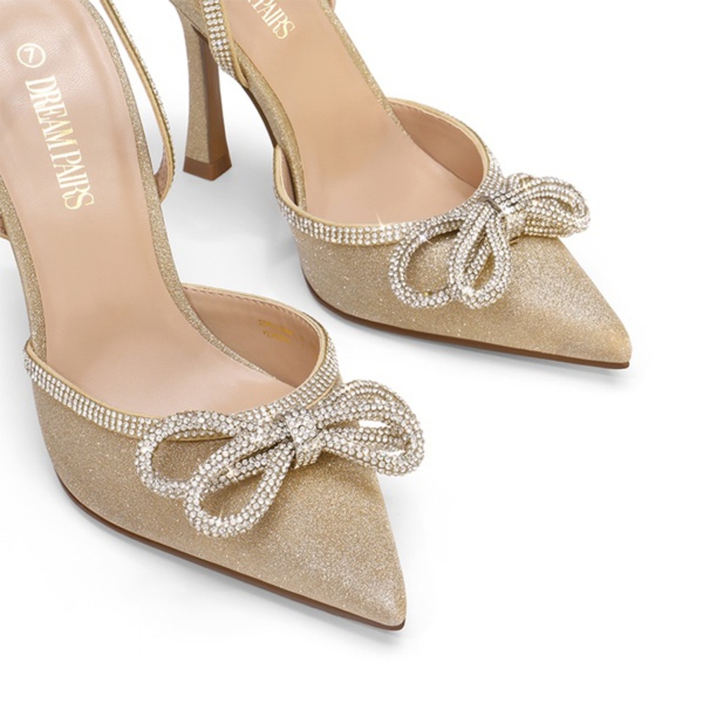 Rhinestone Strap Pumps